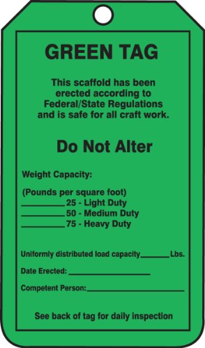 ACCUFORM SIGNS TRS209PTP Status Alert Tag, 5-3/4 x 3-1/4, PK25