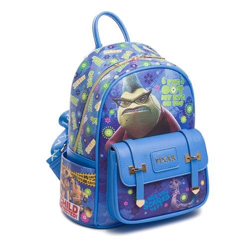 Wondapop Disney Pixar Monsters Inc. Roz Got My Eye On You 11" Vegan Leather Mini Backpack2