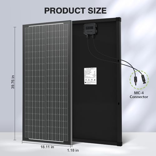 image for WERCHTAY 100 Watt Solar Panel Kit 100 Watt 12 Volt Monocrystalline Sol