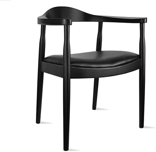 ZSEDP - Silla vintage de piel sintética para comedor sala de estar comedor color negro tamaño 1código