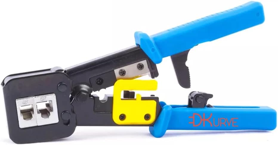 Divine RJ12/RJ45 All-in-1 Crimper for Pass-Through/EZ Connectors CAT3/CAT5e/CAT6/CAT7