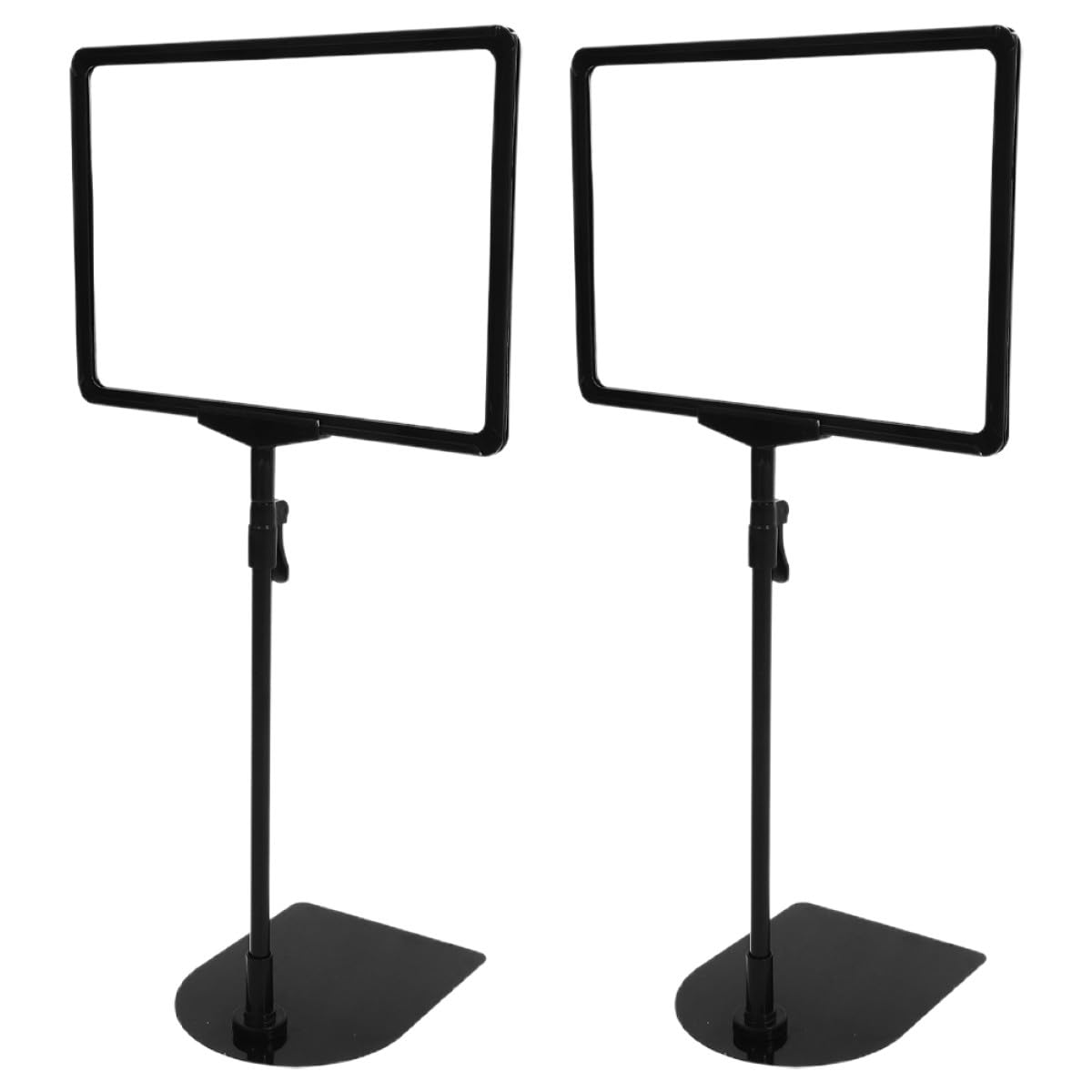 Beavorty Set 2 Porta Cartellini A4 Supporto Nero da Pavimento, Espositore per Cartelli Prezzi Supermercato e Negozio, Porta Etichette Merce per Uso Professionale in Settore Retail