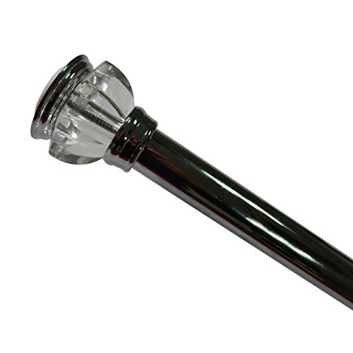 Elegant Home Fashions Shower Rod - Acrylic and Chrome Bangor Rod