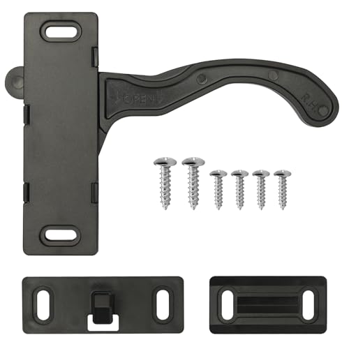RVGUARD RV Screen Door Latch Right Handle Kit for Camper Trailer Motorhome