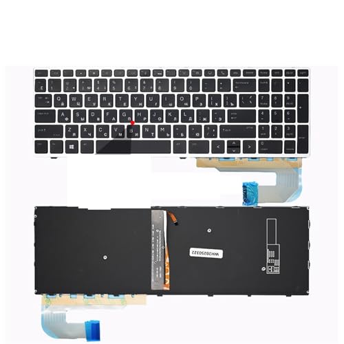 Clavier HP EliteBook 855 G5 Argent avec Touches Lumineuses LED