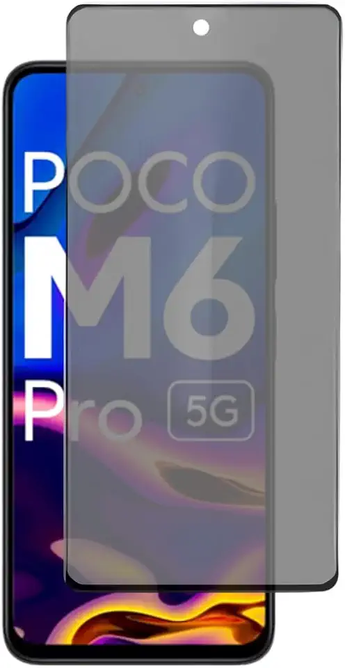 Película Privacidade Anti Espionagem Para Poco M6 Pro Tela de 6,67 Polegadas - (Bluepink)