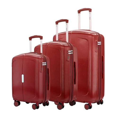 Image of IZOD Mateo 3 Piece Expandable Hardside Luggage Set, Maroon