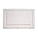 InterDesign Microfiber Spa Bathroom Accent Rug, 34” x 21" Inches, White