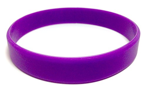 Image of TheAwristocrat 1 Dozen (12) Multi-Pack Blank Rubber Wristbands Silicone Bracelets - Select from a Variety of Colors