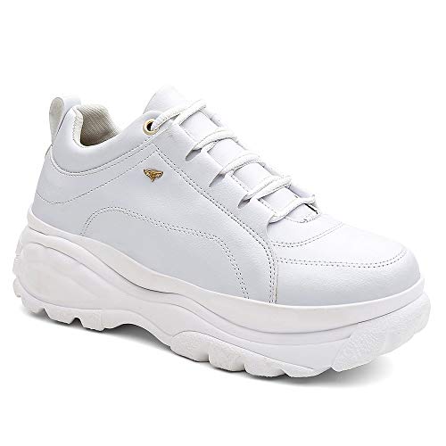 Tenis Feminino Bufalo Casual Sola Alta - Branco/36