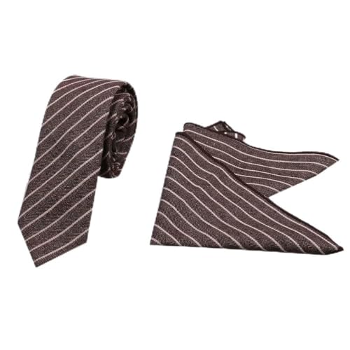 Set de corbata para hombre con pañuelo y caja de regalo miniatura 1