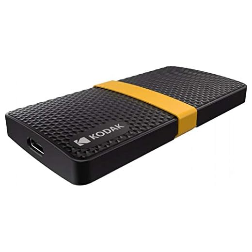KODAK Unidade SSD X200 portátil - 512 GB com USB-C 3.1 Geração 2