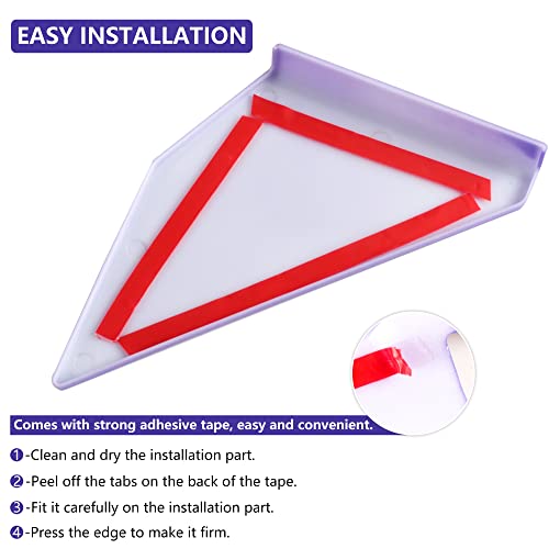 Embellecedor triangular morado de ventana para Ford Bronco 2021-2022 de 4 puertas, 1 par 5