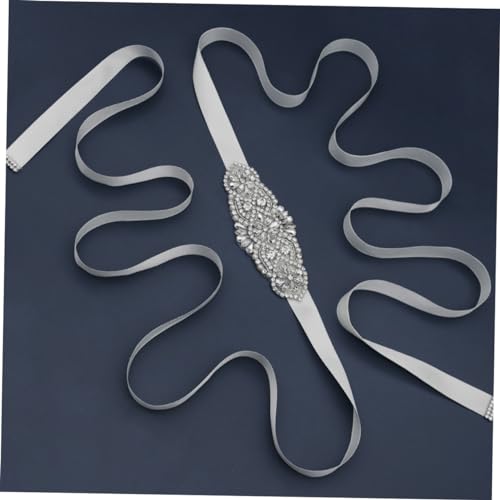 Angoily 1Pc Vintage Pearl Waist Belt with Rhinestone Accents for Brides Elegant Girdle Accessory for Wedding Dresses Dance Parties and Special Events3