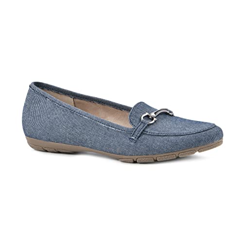Image of CLIFFS BY WHITE MOUNTAIN Women's Glowing Cushioned Loafer Flat