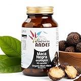 El Oro de los Andes Maca Negra 90 Cápsulas Vegetales de 700mg - Maca Negra Pura Ecológica 1400mg - Para Energía y Vitalidad