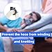 10Pcs Oxygen Hose Hanger Holder,Adjustable Tube Clip, Oxygen Tubing Holder - Oxygen Hose Organizer Avoids Hose Tangle and Allows You to Sleep Better