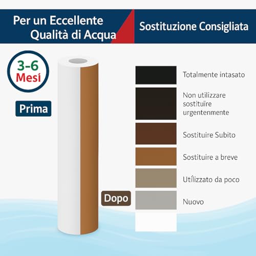 Filtre sédiments 20 pouces pour bloquer les particules de rouille et l'eau trouble chez soi - 6