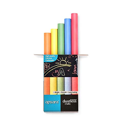 Image of Apsara Assorted Dustless Chalks, 100 Units (Pack of 10 x 10 Units)