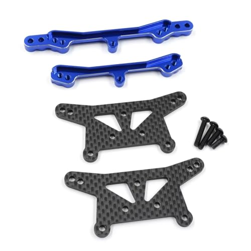 Tour d'amortisseur RC en graphite et aluminium bleu de haute précision pour Rc10 Rallye 1/10