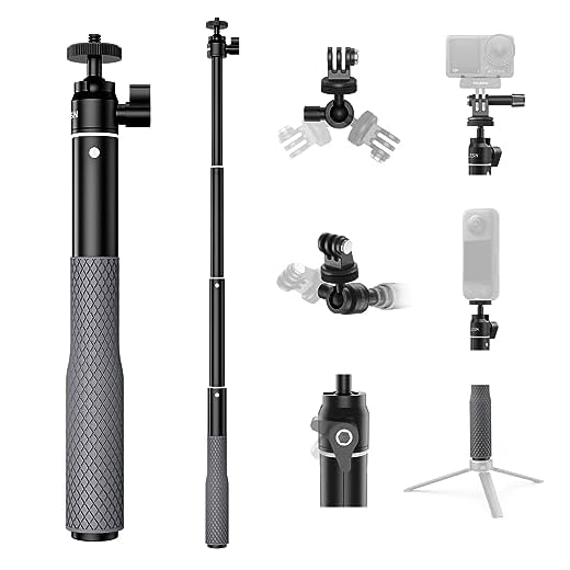 TELESIN 360° Waterproof Selfie Stick 25.75" w Hand Strap Underwater Dive Diving Extension Stick Pole Monopod for GoPro Max 12 11 10 9 8 7 Insta360 X3 GO3 Ace Pro DJI Action 4 Osmo Pocket 3 Accessories
