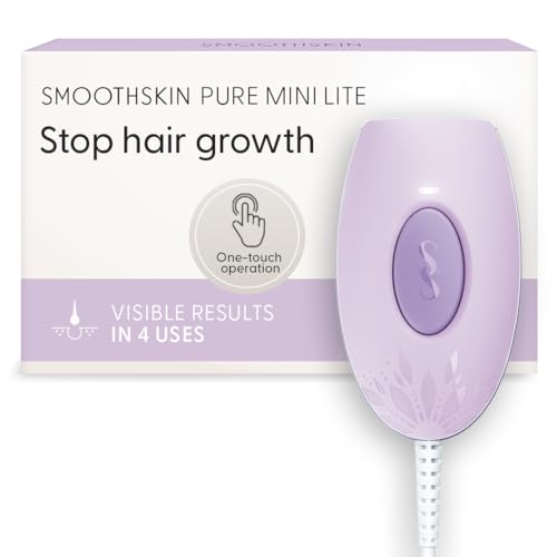 Image of SmoothSkin Pure Mini Lite Lilac, IPL Laser Hair Removal Device, for Body & Face, Alternative to Salon, Epilator & Bikini Shaver