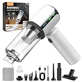 BeeTool ハンディクリーナー 多機能 【3種吸引モード＆ディスプレイ搭載】40000Pa 驚きの吸引力 車用掃除機 コードレス 吹き飛ぶ/吸い込む/空気入れ/空気抜き ハンディ掃除機 強力吸引力 保護装置付 急速充電 長時間稼働 低騒音 軽量 乾湿両用 小型 Type-C充電式 メーカー保証付 人気 業務用/車用清掃/家具/家庭用 HX-606 (ホワイト)