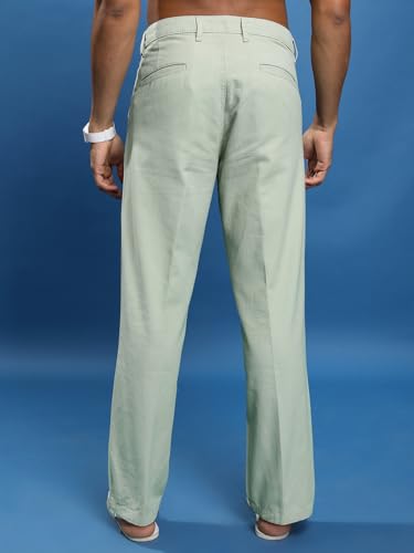 Image of Highlander Men's Ankle-Length Straight Fit Trousers | Modern Style & Comfort | Perfect for Casual & Formal Wear | Trouser for Men | Men Trousers | Trousers for Man | Pants for Man