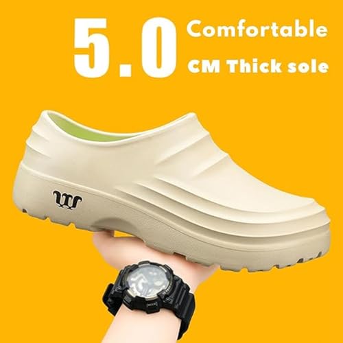 Arcofy Mens Sandals, Comfortable Non-Slip Slip-On, Waterproof Comfort Office Shoes, Eva Orthopedic Work Shoes3