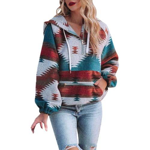 Sweat à capuche pour femme doté de poches pratiques et col à boutons réglable