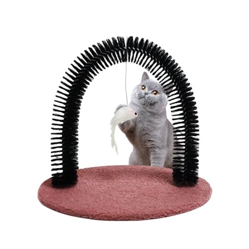 Brosse chat arche de toilettage scratcher pour chaton et lapin