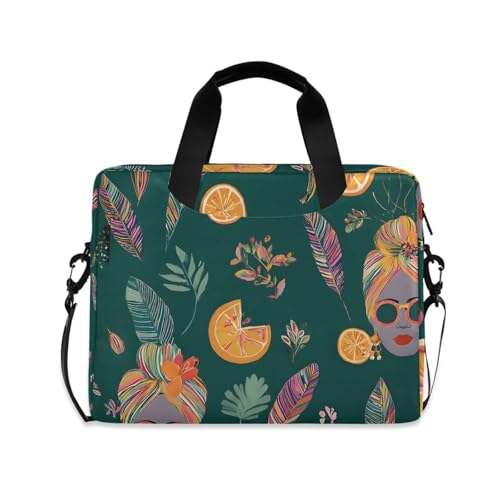 Maletín para laptop con patrón mujer afroamericana Alaza miniatura 1
