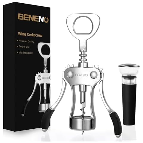 Beneno Premium Wing Corkscrew and Vacuum Stopper Cover
