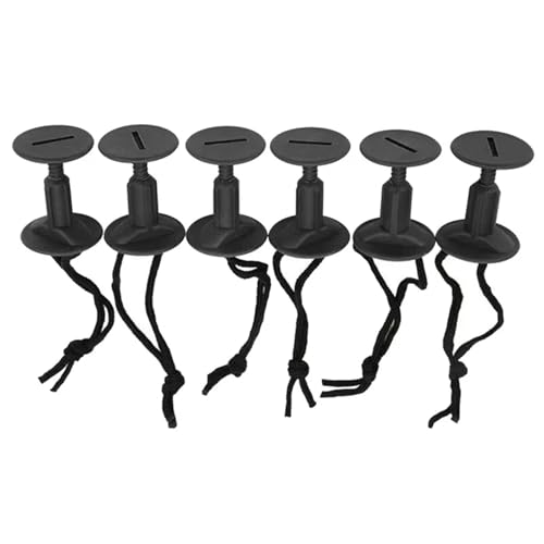 jiahesuw 6pieces Surfboard Rope Plug with Cord String Surfboard Leash Leg Rope Plug with Detachable Slot Surfing Accessories