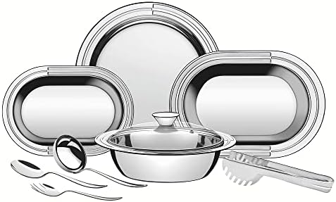 Kit para Servir Aço Inox com 8 Peças Tramontina Ciclo Prata