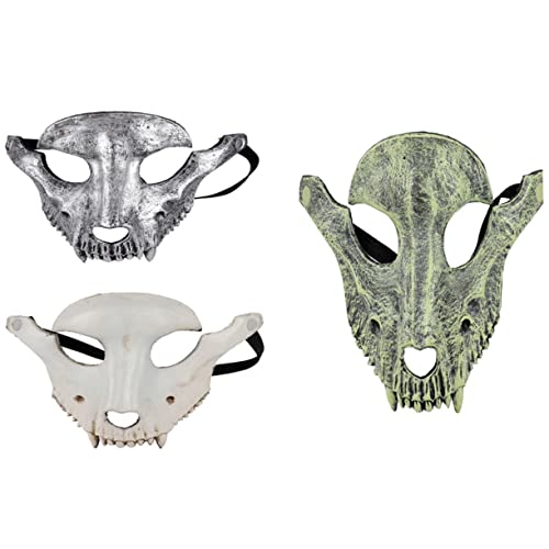 NOLITOY 4 Pcs Ovelha Cabra Decorações De Baile Protetor Facial Completo Máscara De Acessórios De Cos