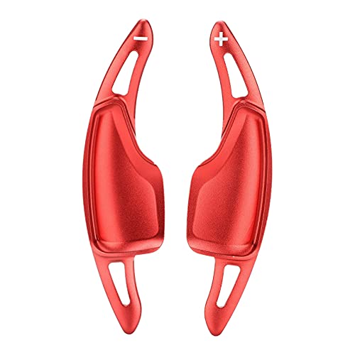 ERYUE Red Steering Wheel Shifter Paddle Extension Premium Aluminium Alloy Replacement for C7 2015-2019, Easy Installation for Vehicle Interior Upgrade