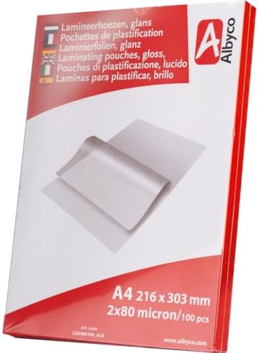 Albyco Fundas Plastificar - Laminas para plastificar- Película de...