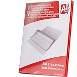 Albyco Pochettes de Plastification - Pochette Plastifieuse A4 (216x303mm) - Épaisseur 2x80 (160) Microns, Brillant - Paquet de 100 Pièces- Feuille Plastique - Feuille Plastifieuse A4