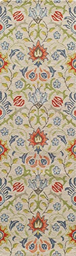 Momeni Rugs Newport Collection, 100% Wool Hand Tufted Loop Cut Contemporary Area Rug, 2' X 3', Multicolor #TOP4