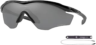 M2 Frame XL OO9343 934320 45MM Polished Black / Prizm Black Polarized Irregular Sunglasses for Men + BUNDLE with Accessory Leash Kit