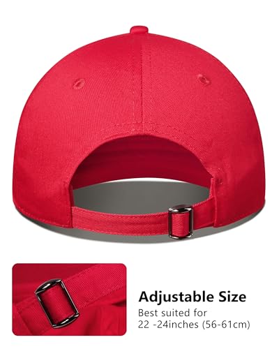 Image of GADIEMKENSD Unstructured Baseball Cap Adjustable Running Hat for Men Women Cotton Dad Plain Outdoors Activities 6 7 /8-7 3 /4