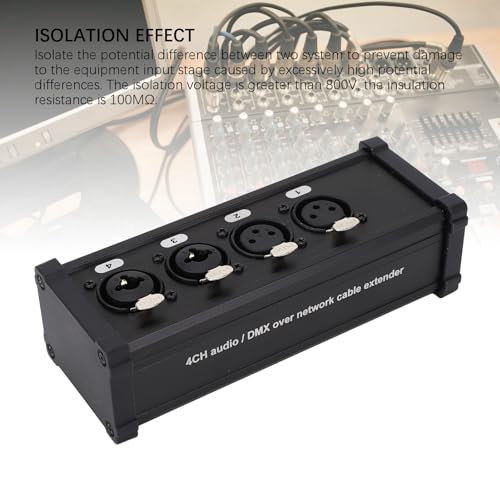 Transmisor de sonido XLR multi-canal convertidor de impedancia equilibrada pasivo 6