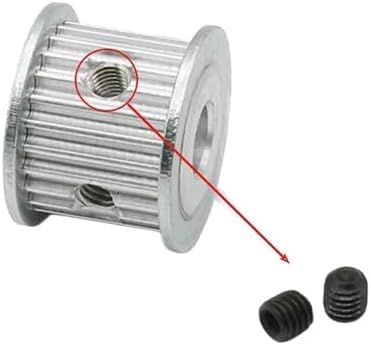QIDALASER HTD 3M Timing Pulley 20/24 Teeth for DIY CO2 Laser Engraving Cutting Machine 6.35/8/12mm V20 Teeth 12,Without Edge