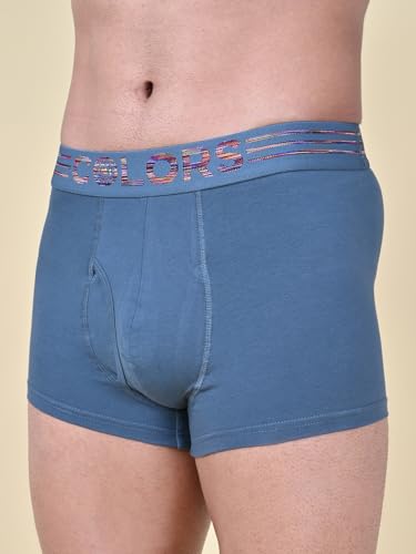 Image of Rupa Colors Solid Trunk for Men, Cotton Blend, Outer Elastic, Regular Fit, Pack of 1