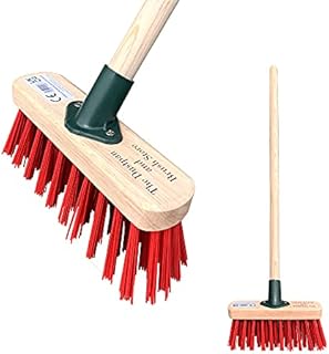 Traditional Wooden Childrens Sweeping Brush Play Yard Broom Short Handle