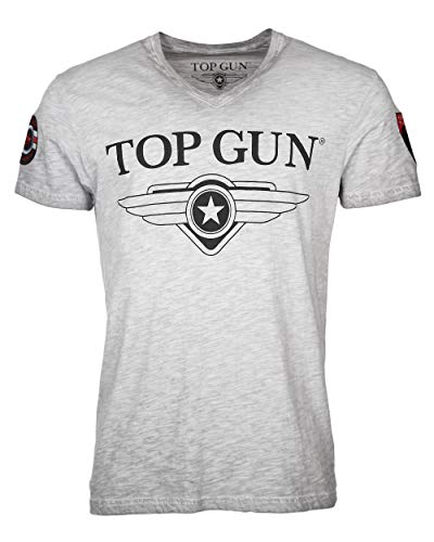 Top Gun Herren T-Shirt Stormy Tg20191005 Grey Mélange,S Cover