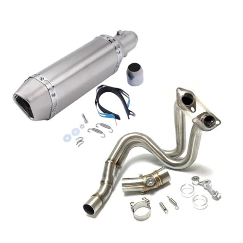 バイク用エキゾーストパイプ に適合するER6N用 に適合するER6F用 に適合するZ650用 に適合するヴェルシス650 2012-2018用 マフラーリンクパイプ エスケープチューブ オートバイの排気管(カラー2)