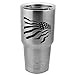 Patriotic Waving American USA Flag Vinyl Sticker Decal for Yeti Mug Cup Thermos Pint Glass (4" Wide - DECAL ONLY, NO CUP)