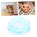 Yardwe Hamster Bath Basin Small PET Bath Container for Hamsters Gerbils and Sky Blue